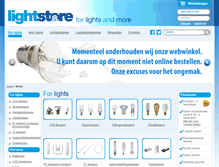 Tablet Screenshot of lightstore.nl